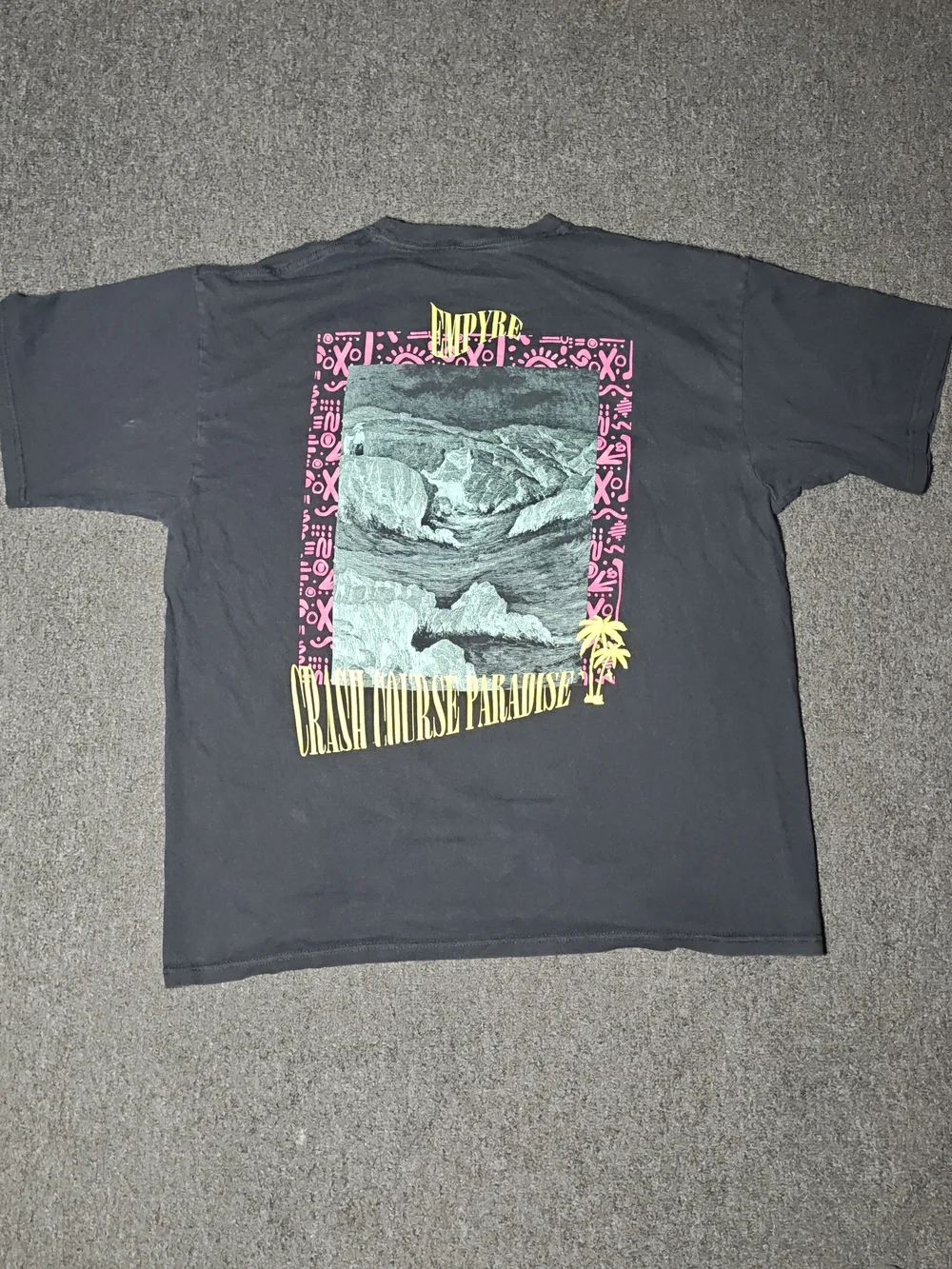 Empyre Black Graphic Palm Logo Tee - Men's Casual Shirt Size XL - Picture 8 of 9
